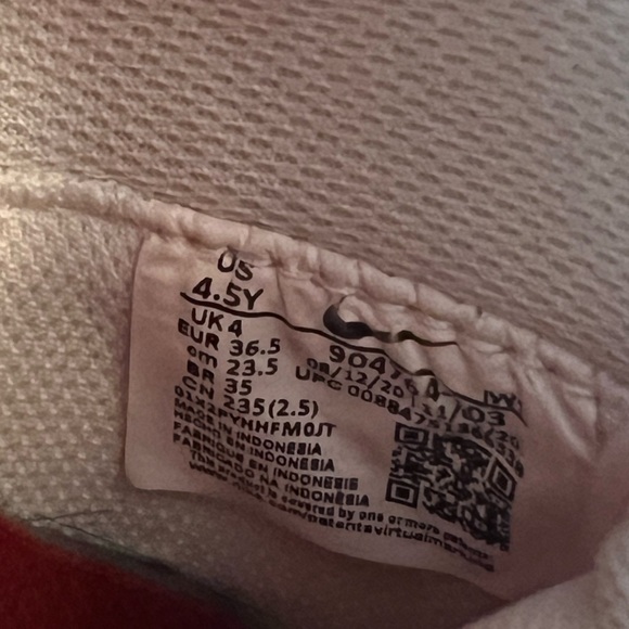 NIKE Classic 1972 Cortez Forrest Gump Sneakers White Red Blue Kids Size 4.5 Y - Picture 6 of 7